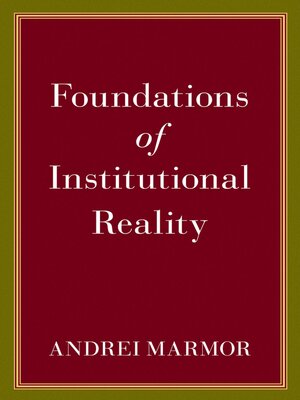 cover image of Foundations of Institutional Reality